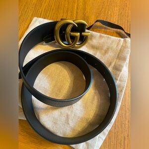 Gucci Black Belt #90. Brand new but no tags.